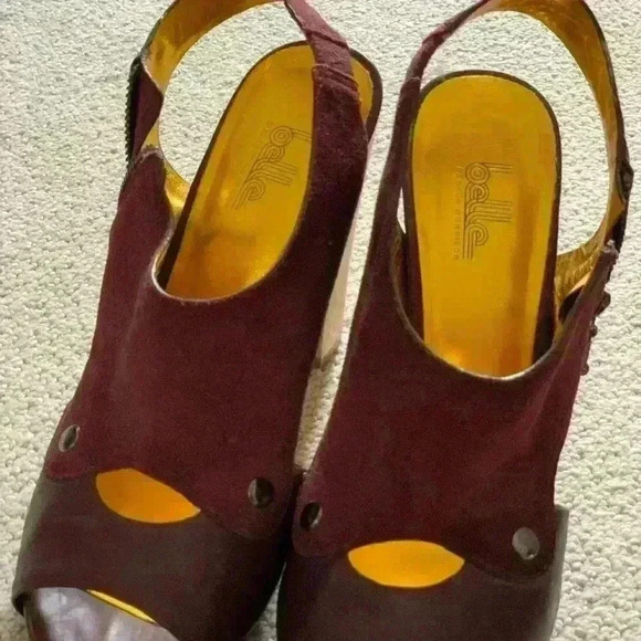 Belle by Sigerson Morrison Burgundy sandals - Picture 8 of 11